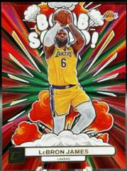 LeBron James [Red Green] Basketball Cards 2023 Panini Donruss Bomb Squad Prices