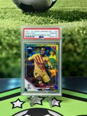 Ansu Fati [Blue & Gold Starball Refractor] Soccer Cards 2021 Topps Chrome UEFA Champions League Prices