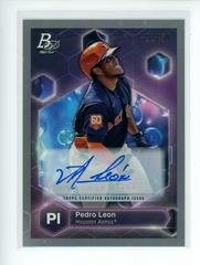 Pedro Leon [Autograph] Baseball Cards 2022 Bowman Platinum Precious Elements Prices