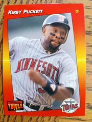 Kirby Puckett #202 Baseball Cards 1992 Panini Donruss Triple Play Prices