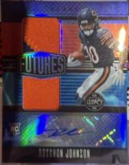 Roschon Johnson [Sapphire] #FDA-31 Football Cards 2023 Panini Legacy Futures Dual Patch Autographs Prices