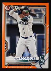 Julio Rodriguez [Orange] #BP-86 Baseball Cards 2021 Bowman Paper Prospects Prices