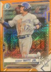 Bobby Witt Jr. [Orange Refractor Mega Box Mojo] Baseball Cards 2021 Bowman Chrome Prospects Prices