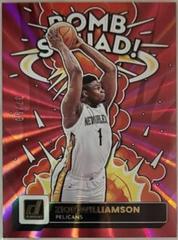 Zion Williamson [Pink Laser] #7 Basketball Cards 2022 Panini Donruss Bomb Squad Prices