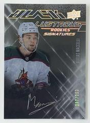 Matias Maccelli #LS-MA Hockey Cards 2022 SPx UD Black Lustrous Rookie Signatures Prices