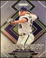 Corbin Burnes #E-14 Baseball Cards 2022 Panini Prizm Emergent Prices