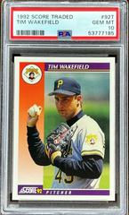 Tim Wakefield Baseball Cards 1992 Score Traded Prices