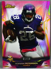 Adrian Peterson [Pink Refractor] Football Cards 2014 Topps Finest Prices
