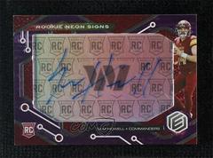 Sam Howell [Purple] #RNS-SH Football Cards 2022 Panini Elements Rookie Neon Signs Autographs Prices