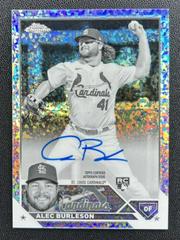 Alec Burleson Baseball Cards 2023 Topps Chrome Rookie Autographs Prices