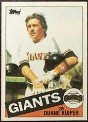 Duane Kuiper #22 Baseball Cards 1985 Topps Tiffany Prices