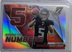 Drake London [Silver] #BN-DL Football Cards 2022 Panini Zenith Behind the Numbers Prices