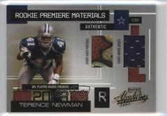 Terence Newman #179 Football Cards 2003 Playoff Absolute Memorabilia Prices