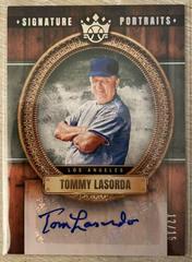 Tommy Lasorda [Silver] #SP-TL Baseball Cards 2022 Panini Diamond Kings Signature Portraits Prices