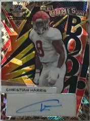 Christian Harris [Leopard] Football Cards 2022 Leaf Valiant Autographs Here Comes the Boom Prices