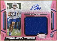 Josh Downs [Pink] #FFMS-22 Football Cards 2023 Panini Certified Freshman Fabric Mirror Signatures Prices