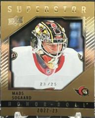 Mads Sogaard [Gold] #HR62 Hockey Cards 2022 Upper Deck Honor Roll Prices