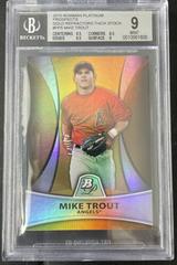 Mike Trout [Gold Refractor Thick Stock] #PP5 Baseball Cards 2010 Bowman Platinum Prospects Prices