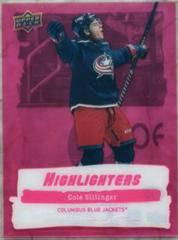 Cole Sillinger [Pink] #HL-15 Hockey Cards 2022 Upper Deck Highlighters Prices