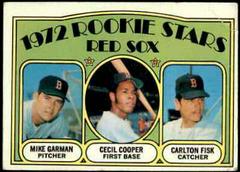 Red Sox Rookies [Garman, Cooper, Fisk] #79 Baseball Cards 1972 O Pee Chee Prices