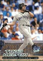 Todd Helton #79 Baseball Cards 2000 Ultra Prices