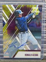 Ronald Acuna [Autograph Tie Dye] Baseball Cards 2017 Panini Elite Extra Edition Prices