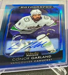 Conor Garland #BA-CG Hockey Cards 2021 O-Pee-Chee Platinum Blue Rainbow Autographs Prices
