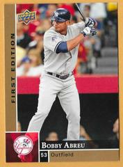 Bobby Abreu Baseball Cards 2009 Upper Deck First Edition Prices