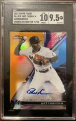 Jazz Chisholm [Orange Refractor] #FA-JCH Baseball Cards 2021 Topps Finest Autographs Prices