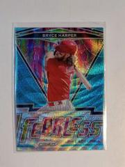 Bryce Harper [Teal Wave] #FR-11 Baseball Cards 2021 Panini Prizm Fearless Prices