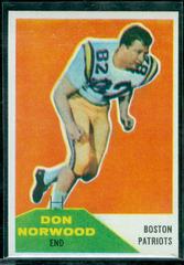 Don Norwood Football Cards 1960 Fleer Prices