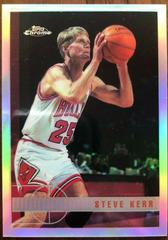 Steve Kerr [Refractor] #80 Basketball Cards 1997 Topps Chrome Prices