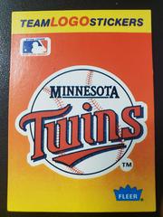 Twins Baseball Cards 1991 Fleer Team Logo Stickers Top 10 Prices