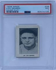 Lou Gehrig [Hand Cut] #26 Baseball Cards 1928 W502 Prices