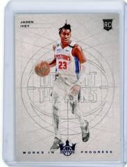 Jaden Ivey [Sapphire] #8 Basketball Cards 2022 Panini Court Kings Works in Progress Prices