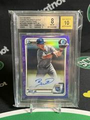 Bobby Witt Jr. [Purple Refractor] #CPA-BWJ Baseball Cards 2020 Bowman Chrome Prospect Autographs Prices
