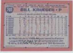 Bill Krueger Baseball Cards 1991 Topps Traded Tiffany Prices