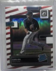 Luis Gil [Red White Blue] #44 Baseball Cards 2022 Panini Donruss Optic Prices