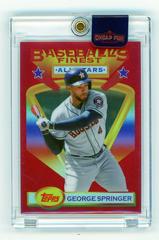 George Springer [Red Refractor] #105 Baseball Cards 2020 Topps Finest Flashbacks Prices