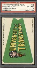 University of Transylvania [Sticker] #12 Football Cards 1967 Topps Comic Pennants Prices