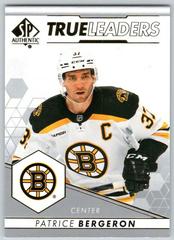 Patrice Bergeron #TL-23 Hockey Cards 2022 SP Authentic True Leaders Prices