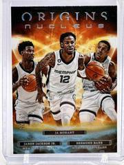 Jaren Jackson Jr. , Ja Morant, Desmond Bane [Turquoise] #5 Basketball Cards 2022 Panini Origins Nucleus Prices