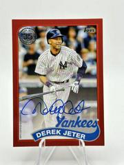 Derek Jeter [Red] #89BA-DJ Baseball Cards 2024 Topps 1989 Autograph Prices
