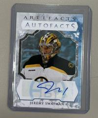 Jeremy Swayman Hockey Cards 2023 Upper Deck Artifacts Autograph Facts Prices
