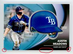 Austin Meadows [Blue] #BH-AM Baseball Cards 2022 Topps Batting Helmet Relic Prices