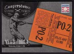 Shot Heard 'Round the World Baseball Cards 2013 Panini Cooperstown Historic Tickets Prices