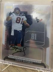 Owen Daniels [Signature Proof Gold] #139 Football Cards 2006 Playoff NFL Playoffs Prices
