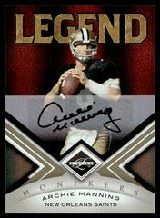 Archie Manning [Monikers Autograph Gold] Football Cards 2010 Panini Limited Prices