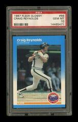 Craig Reynolds #66 Baseball Cards 1987 Fleer Glossy Prices