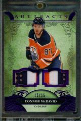 Connor McDavid [Material Purple] Hockey Cards 2020 Upper Deck Artifacts Prices